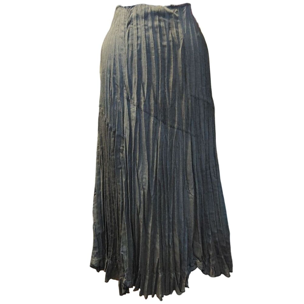 Tribal Accordion Scrunch Midi Length Size 12 Zip Side